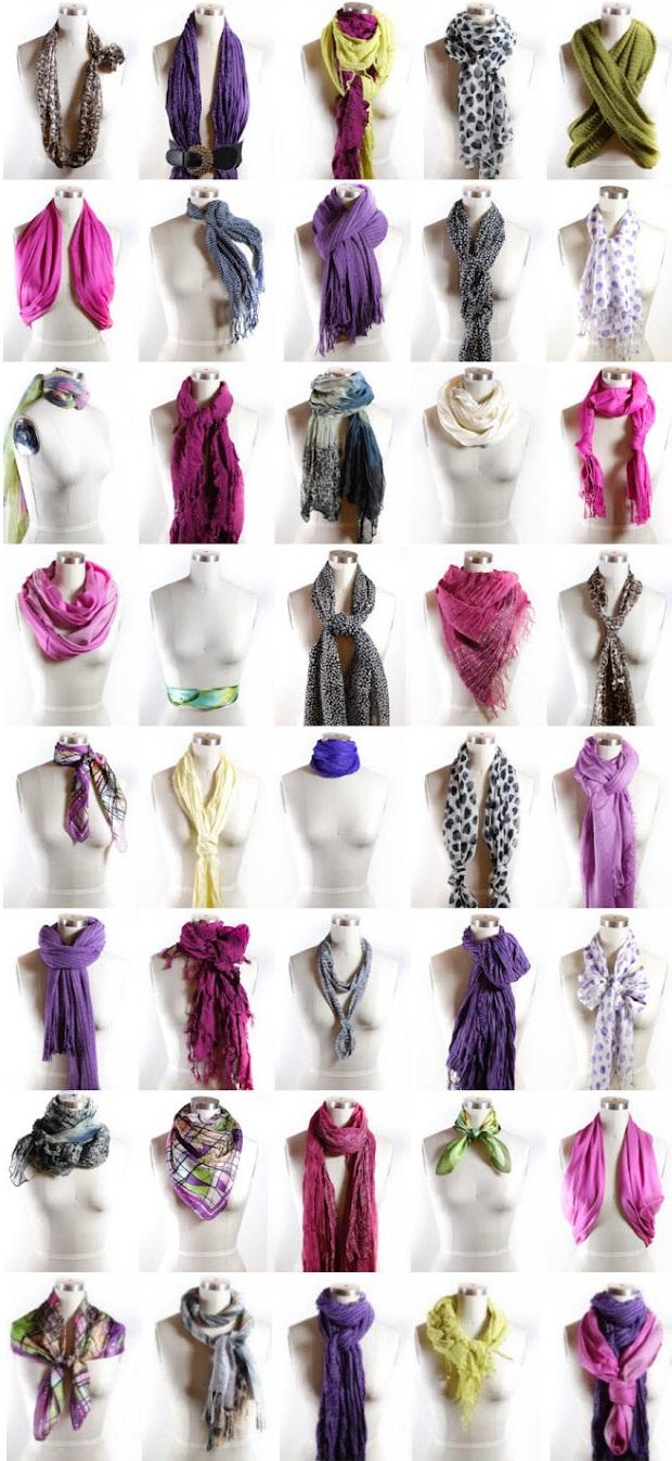 как правильно завязать шарф, как красиво повязать шарф
