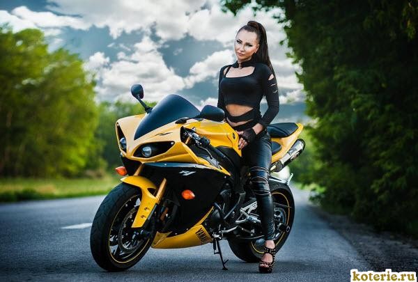красивые девушки на мотоциклах