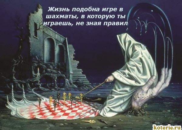 Картинки с надписями про жизнь шахматная игра